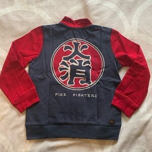 Tea collection Tokyo fire zip jacket 5T blue red